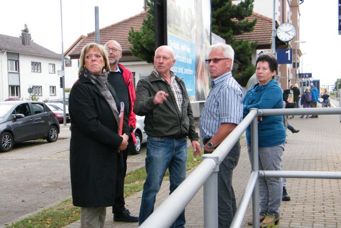 Treffen mit MdL Frau Wölfle ( SPD, Mitglied im Verkehrsauschuss )